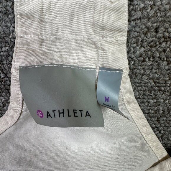 Athleta Sun Ray Sandcastle Mini White Dress Swim Coverup Women's Size Medium - Picture 2 of 6